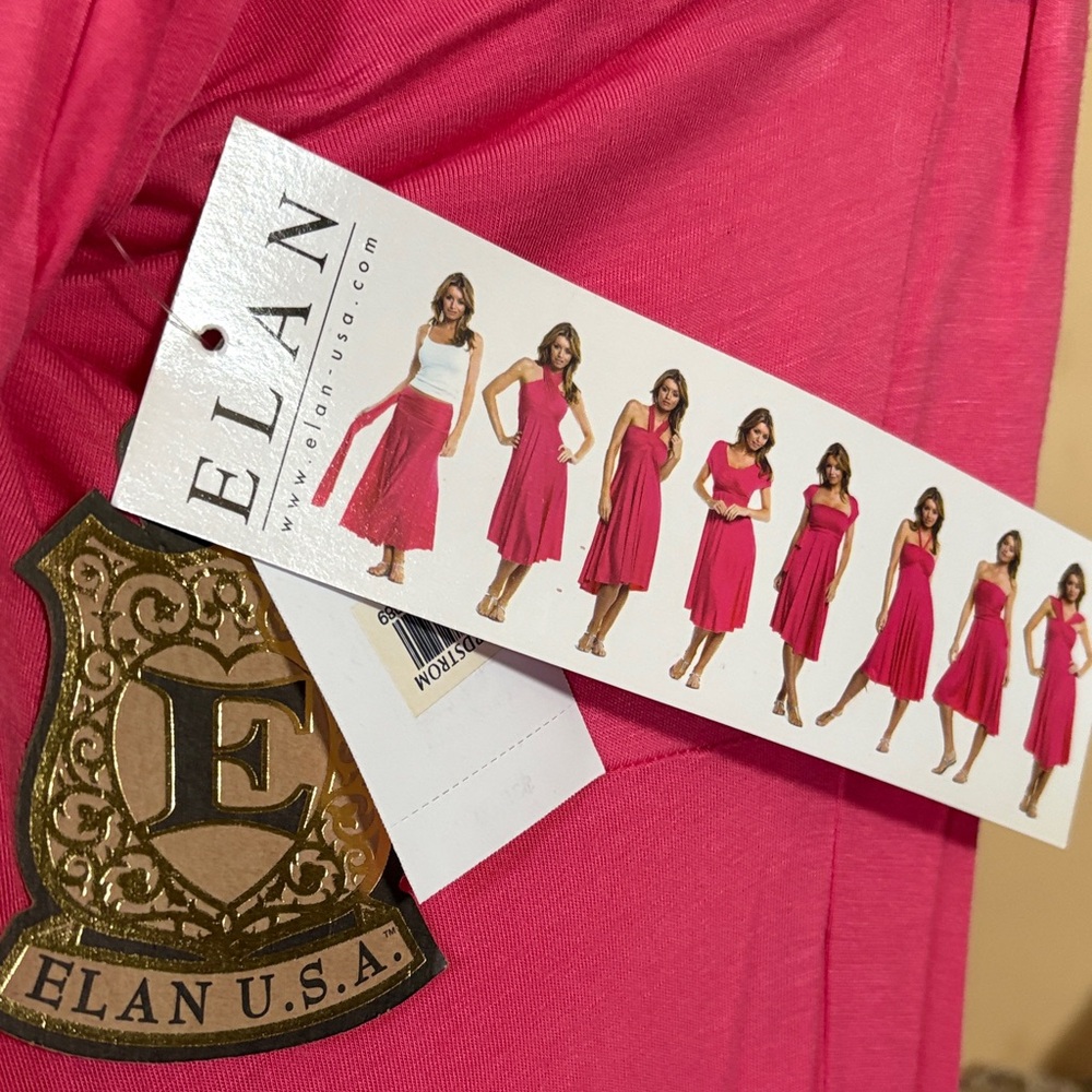 Elan convertible Pink Dress NWT sz L - Picture 2 of 4